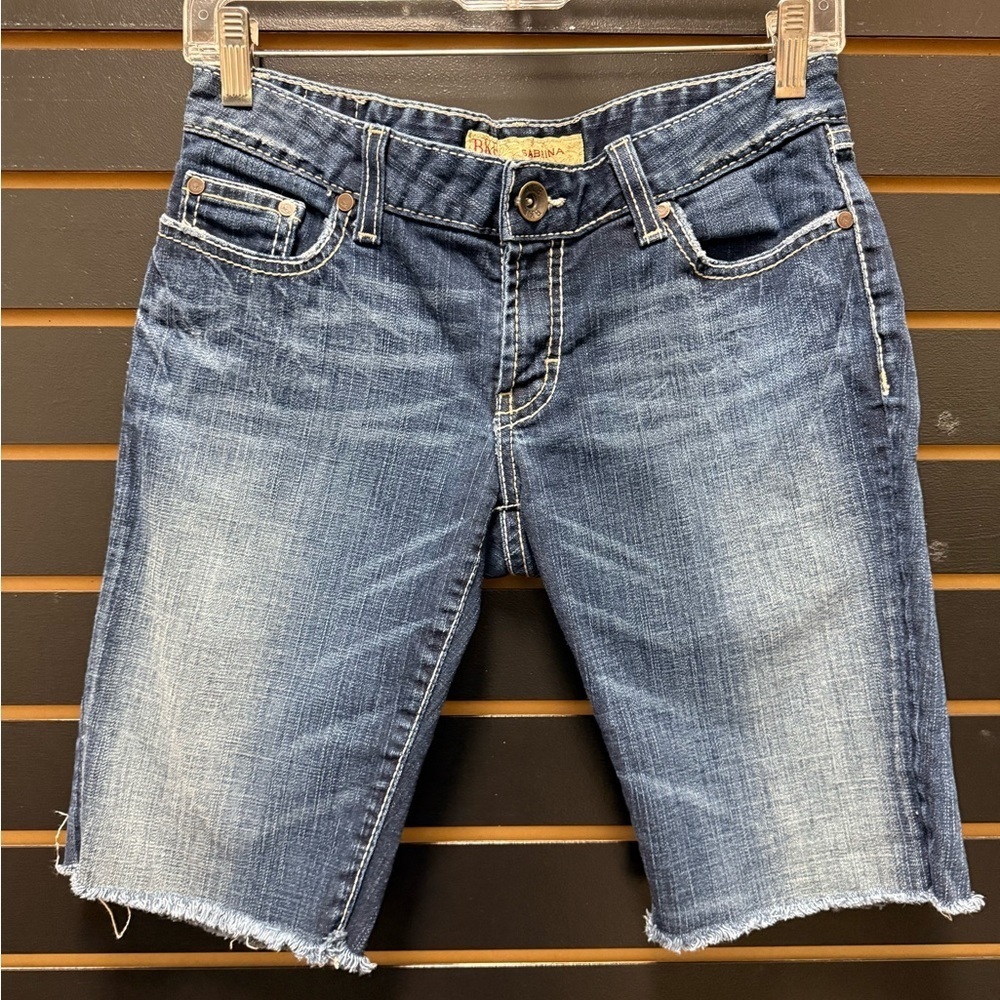 BKE Sabrina Denim Cutoff Bermuda Shorts 28